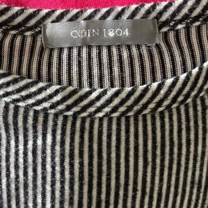 Odin 1804 Black and White Striped Women's Sweater